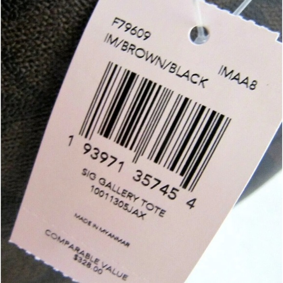 COACH 📣 NWT Signature Gallery Tote in Brown / Black 📣 - Picture 10 of 10